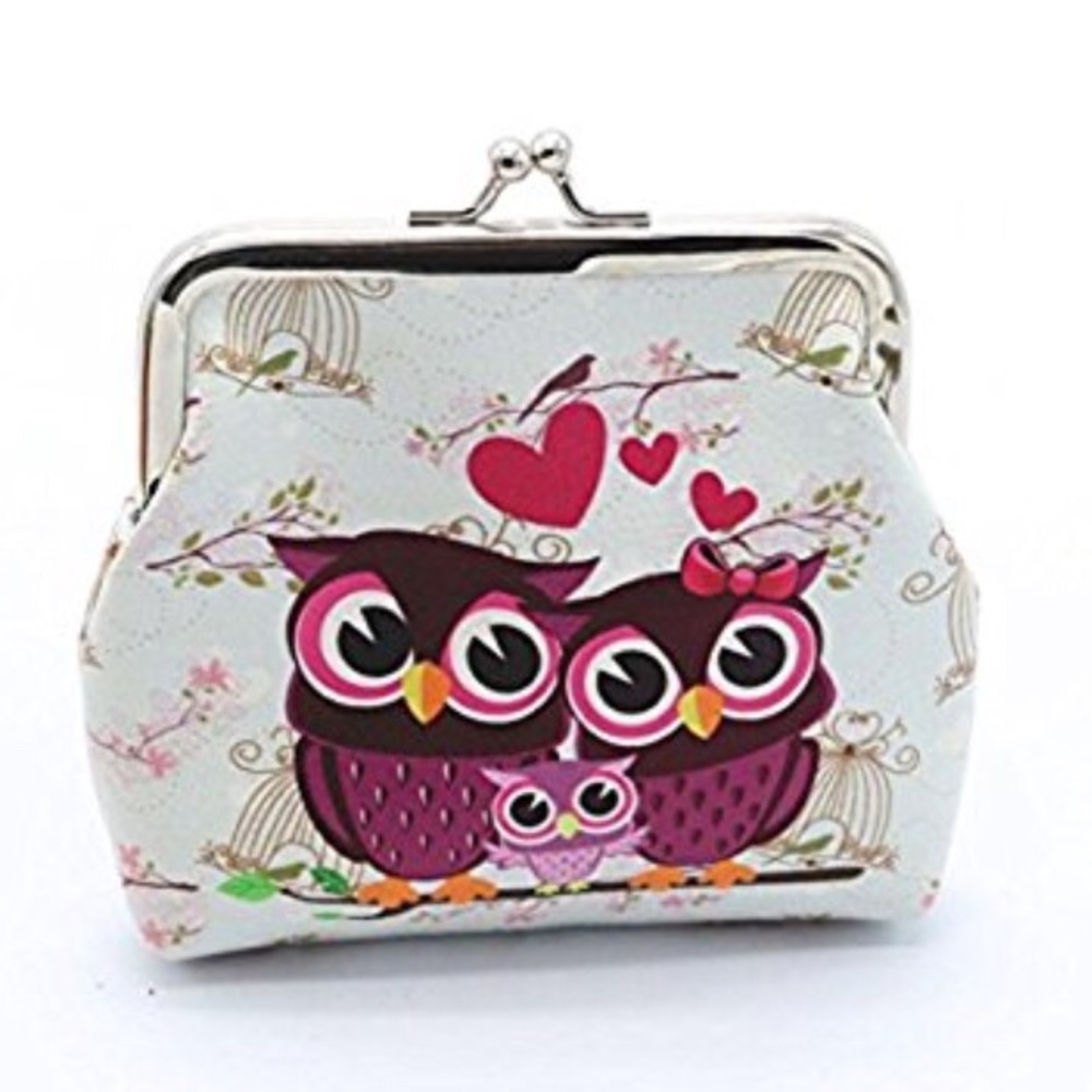 💗Retro Vintage Owl Leather Clutch Bag💗